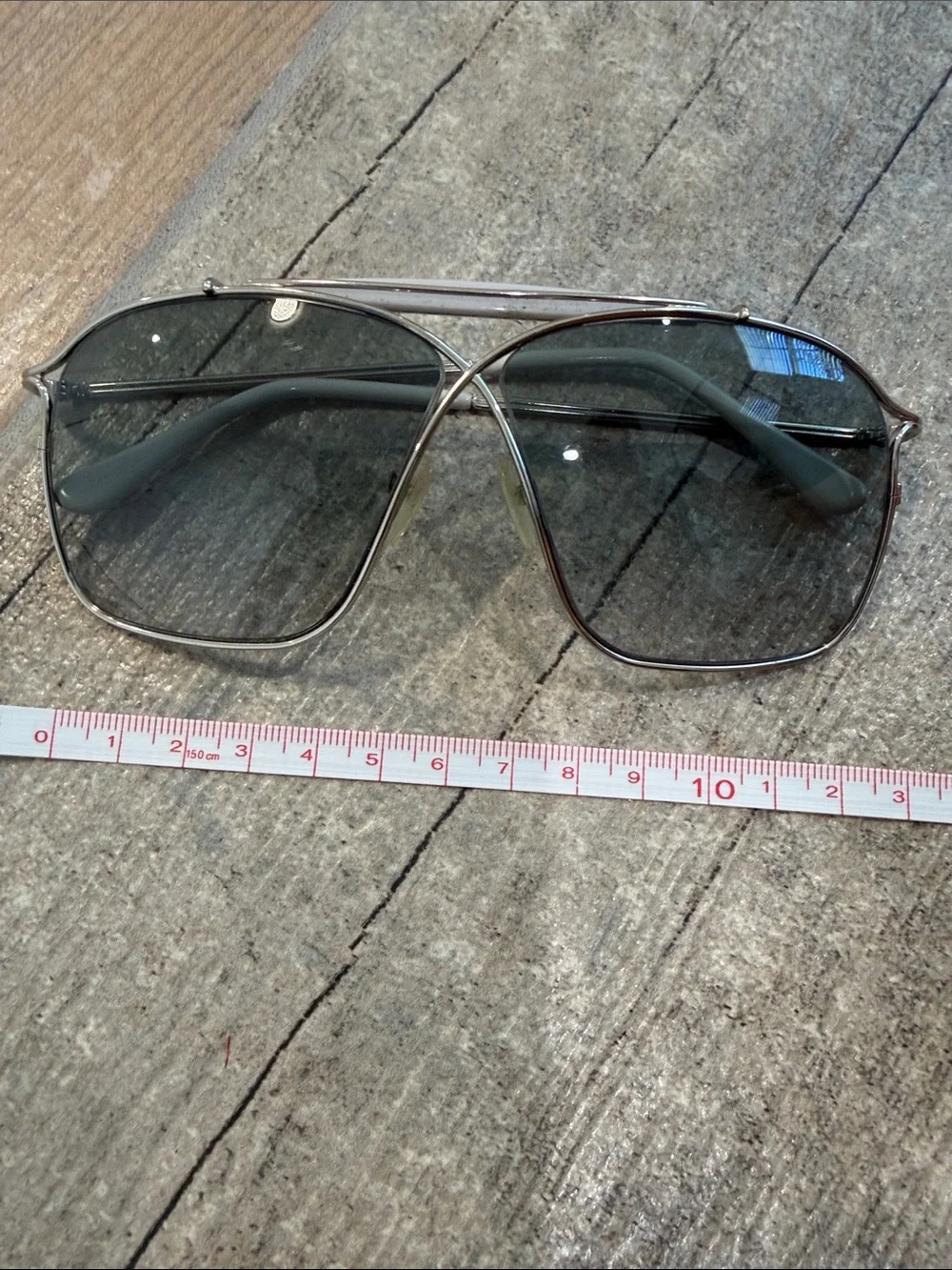 Tom Ford Crossover Aviator Frame Designer Sunglasses Silver Gray